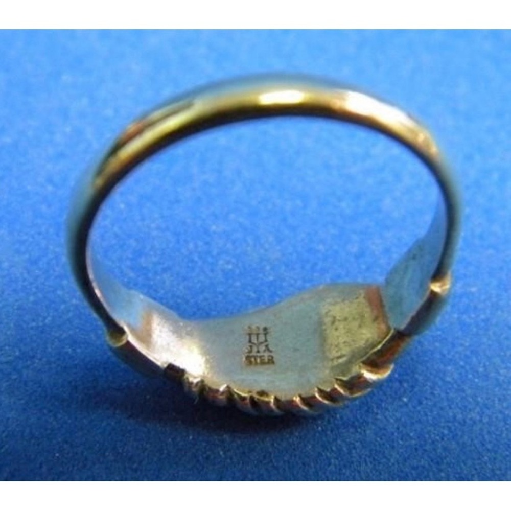 James Avery Friendship Ring Sterling Silver Retired Handshake Size 7.5 - Picture 6 of 8